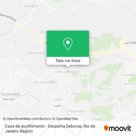 Casa de Acolhimento - Desperta Deboras map