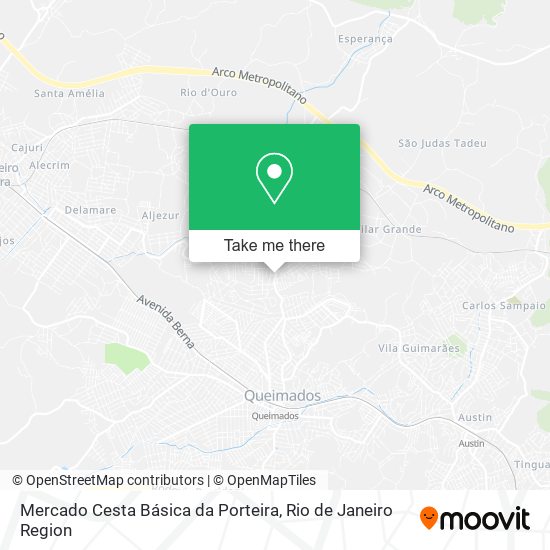 Mapa Mercado Cesta Básica da Porteira