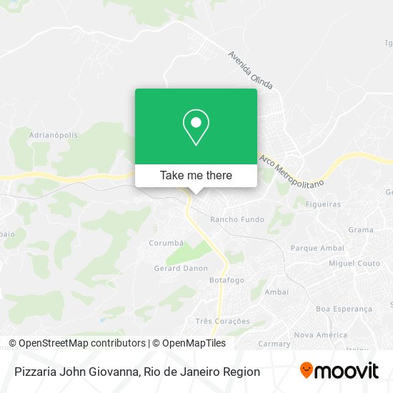 Pizzaria John Giovanna map