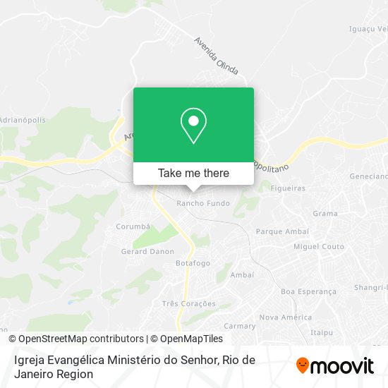 Igreja Evangélica Ministério do Senhor map