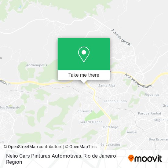 Mapa Nelio Cars Pinturas Automotivas