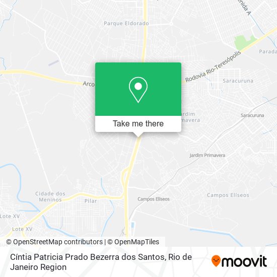 Cíntia Patricia Prado Bezerra dos Santos map