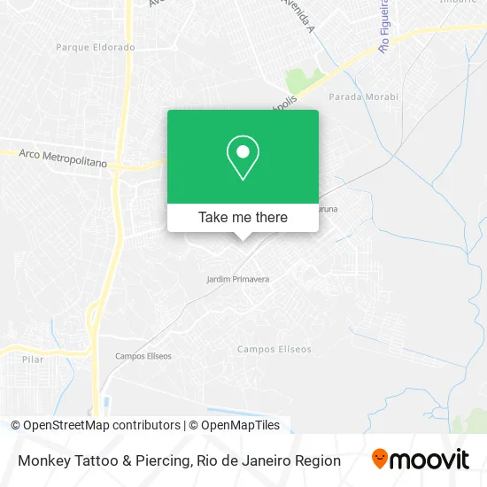 Monkey Tattoo & Piercing map