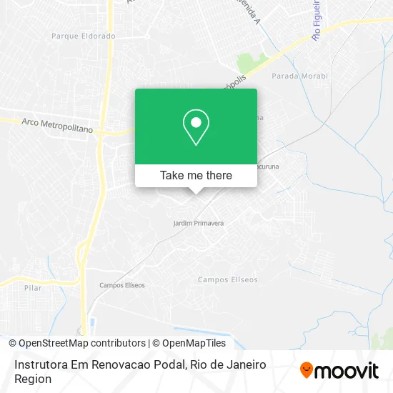 Instrutora Em Renovacao Podal map
