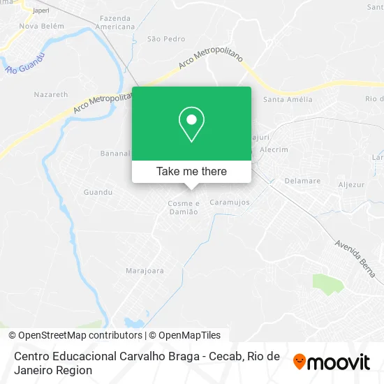 Centro Educacional Carvalho Braga - Cecab map