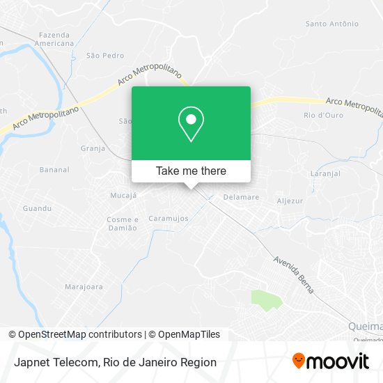 Mapa Japnet Telecom