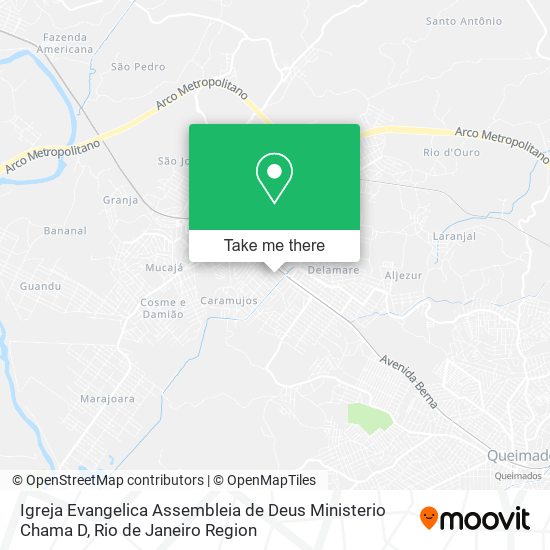 Igreja Evangelica Assembleia de Deus Ministerio Chama D map