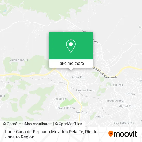 Lar e Casa de Repouso Movidos Pela Fe map