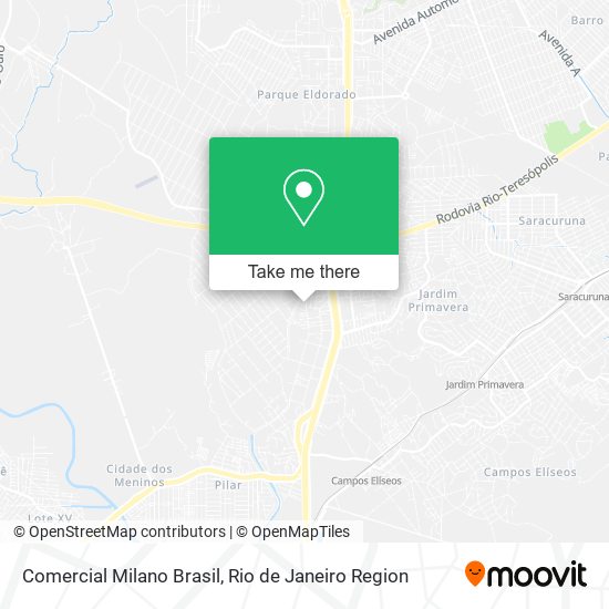 Comercial Milano Brasil map