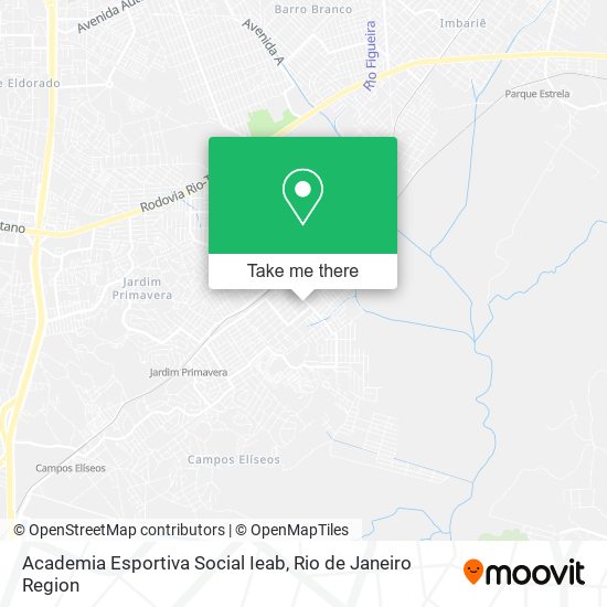 Mapa Academia Esportiva Social Ieab