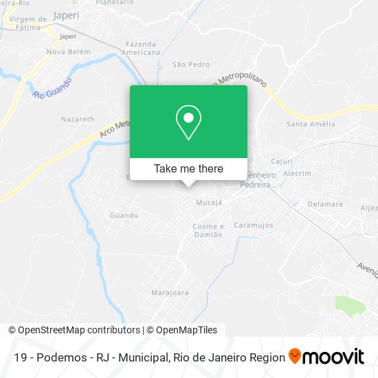 19 - Podemos - RJ - Municipal map