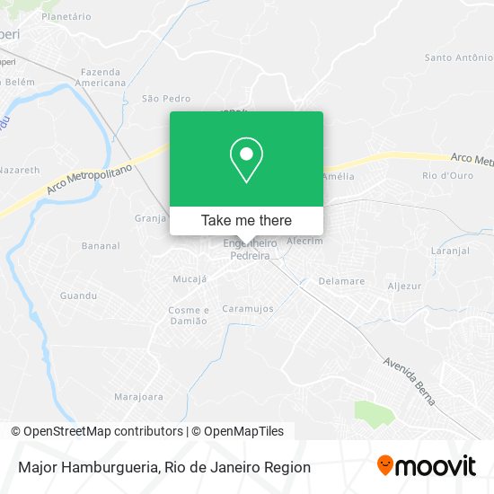 Major Hamburgueria map