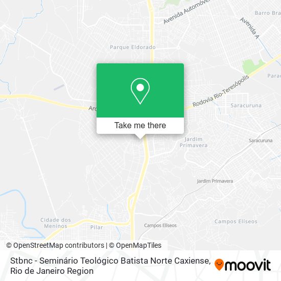 Stbnc - Seminário Teológico Batista Norte Caxiense map