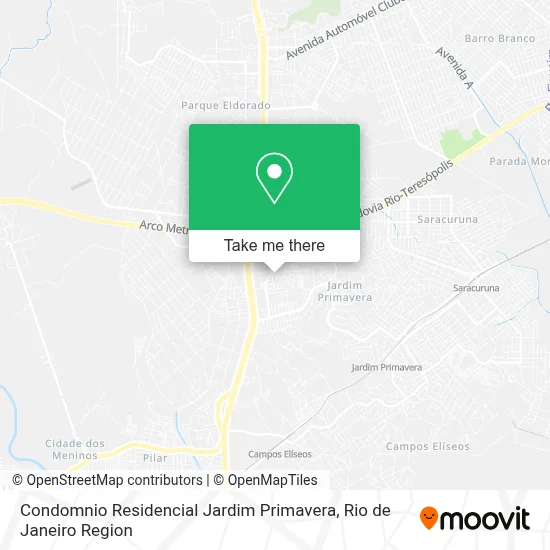 Condomnio Residencial Jardim Primavera map