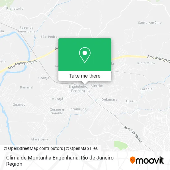 Clima de Montanha Engenharia map