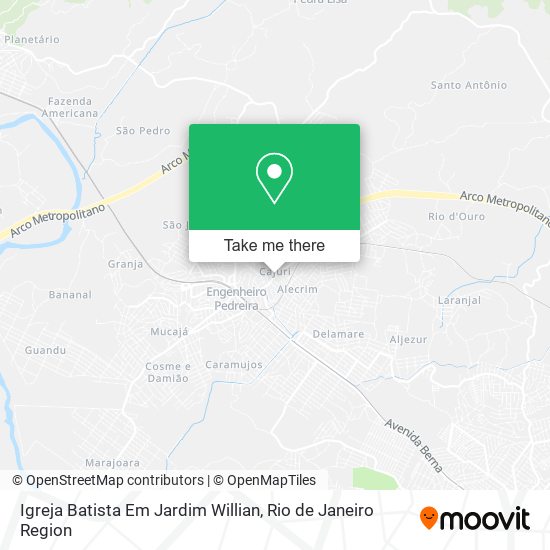 Mapa Igreja Batista Em Jardim Willian