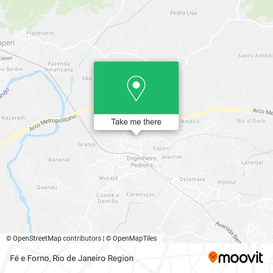 Fé e Forno map