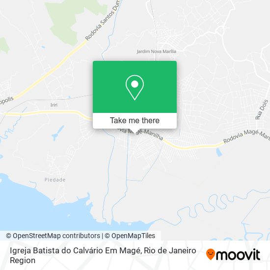 Mapa Igreja Batista do Calvário Em Magé