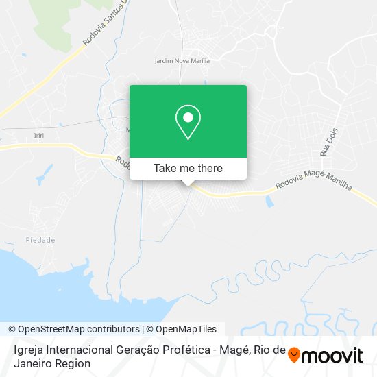 Igreja Internacional Geração Profética - Magé map