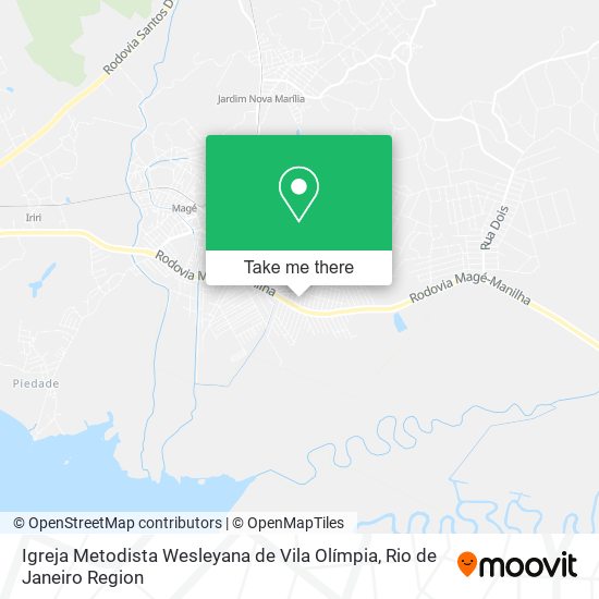 Mapa Igreja Metodista Wesleyana de Vila Olímpia