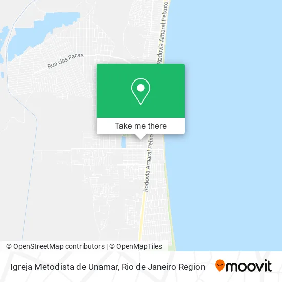 Igreja Metodista de Unamar map