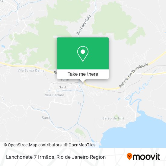Lanchonete 7 Irmãos map