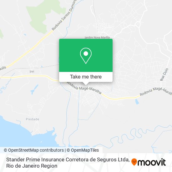 Mapa Stander Prime Insurance Corretora de Seguros Ltda