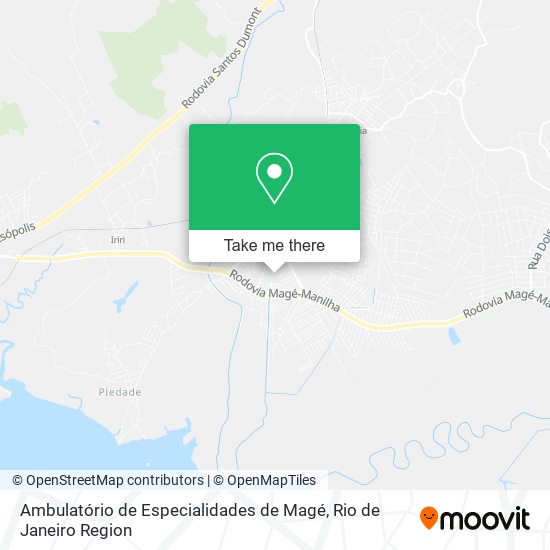 Ambulatório de Especialidades de Magé map