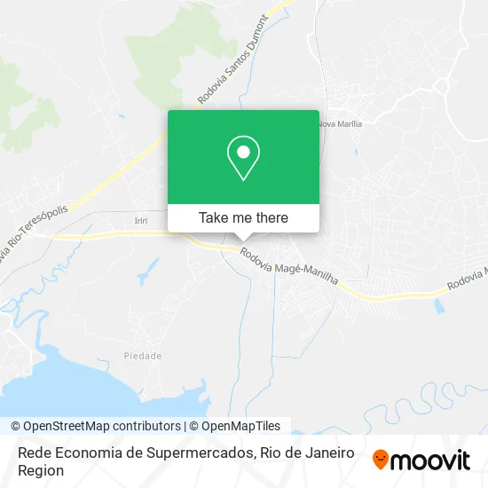 Rede Economia de Supermercados map