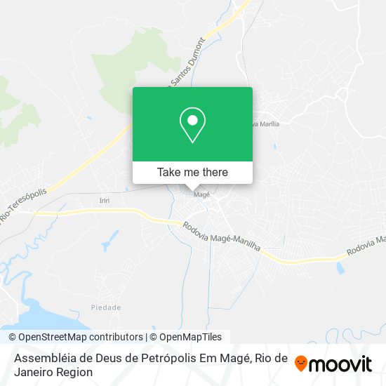 Assembléia de Deus de Petrópolis Em Magé map