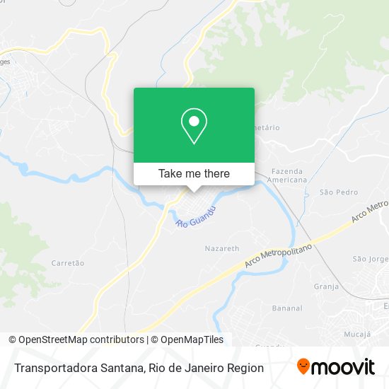 Transportadora Santana map