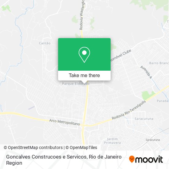 Mapa Goncalves Construcoes e Servicos