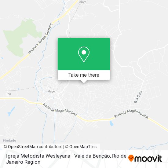 Igreja Metodista Wesleyana - Vale da Benção map