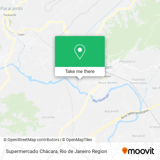 Supermercado Chácara map