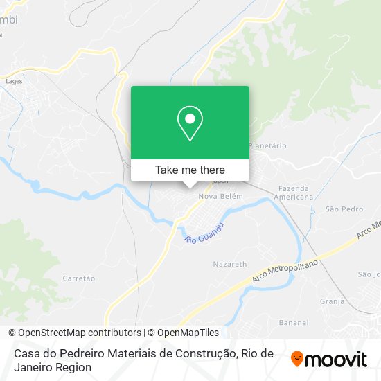 Casa do Pedreiro Materiais de Construção map