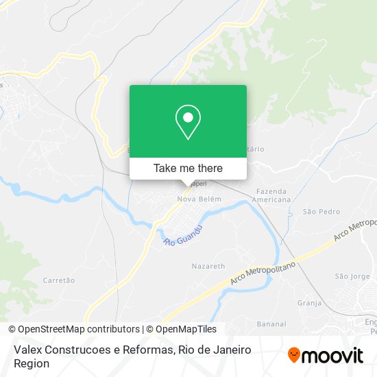 Mapa Valex Construcoes e Reformas