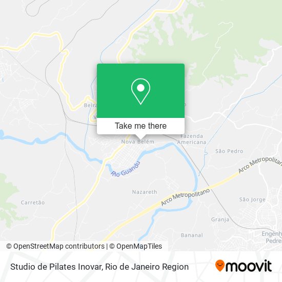 Mapa Studio de Pilates Inovar