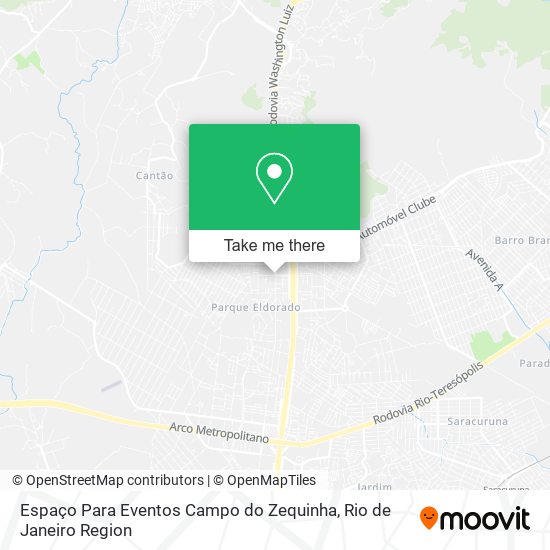 Espaço Para Eventos Campo do Zequinha map