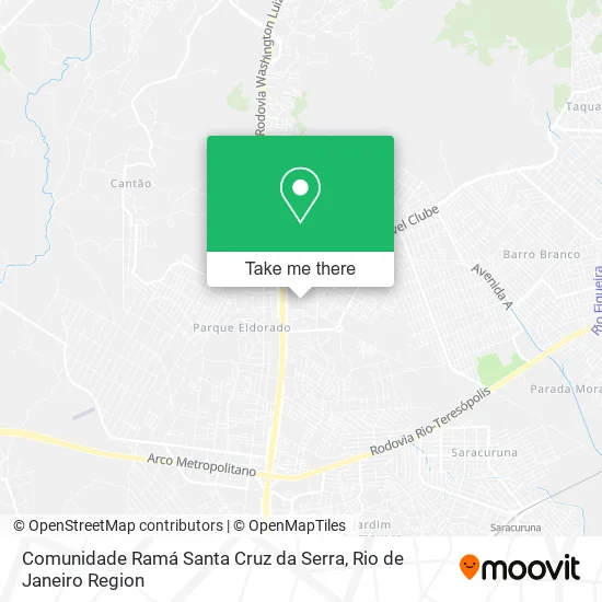 Comunidade Ramá Santa Cruz da Serra map