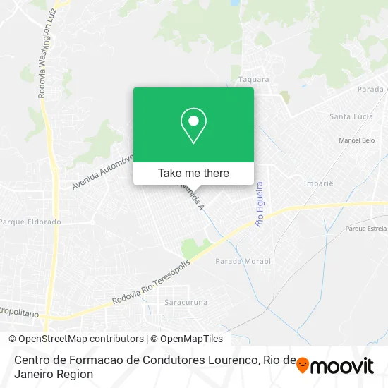 Centro de Formacao de Condutores Lourenco map