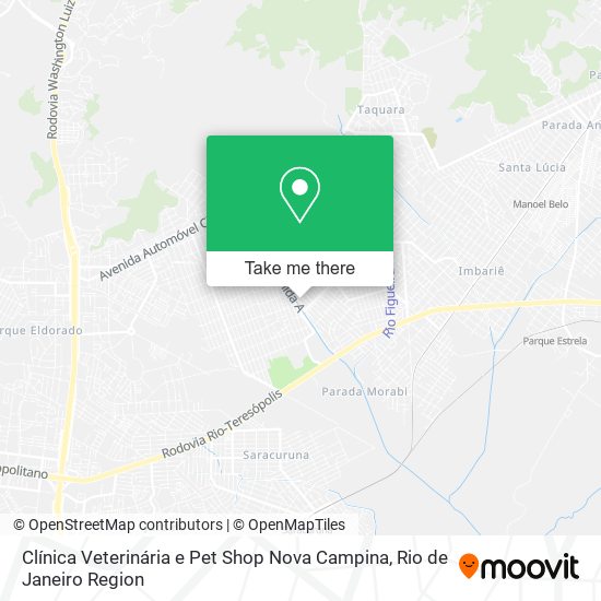 Clínica Veterinária e Pet Shop Nova Campina map