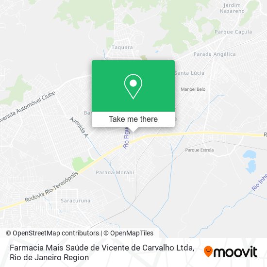 Farmacia Mais Saúde de Vicente de Carvalho Ltda map