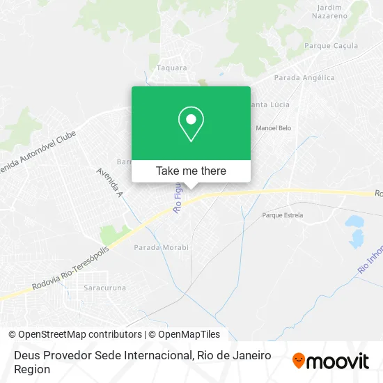 Deus Provedor Sede Internacional map