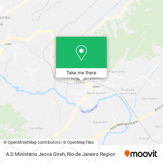A.D Ministério Jeová Gireh map
