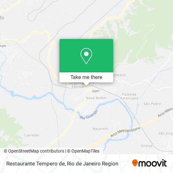 Restaurante Tempero de map