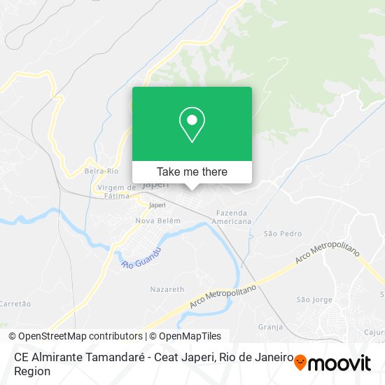 CE Almirante Tamandaré - Ceat Japeri map