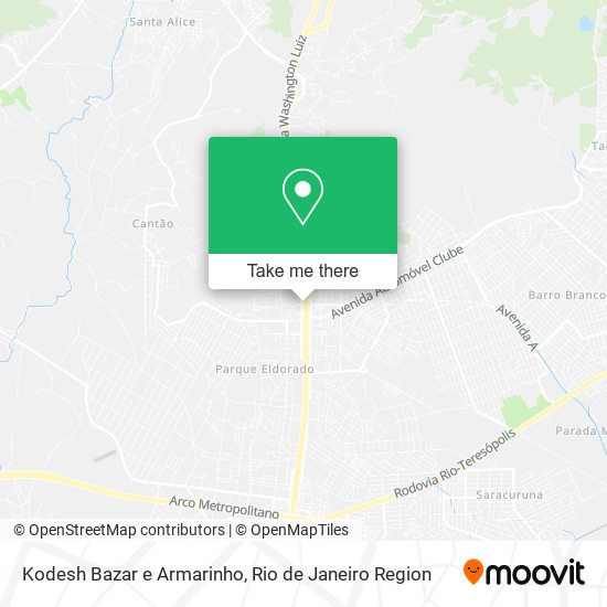 Mapa Kodesh Bazar e Armarinho