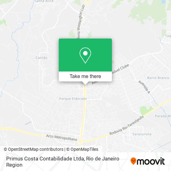 Mapa Primus Costa Contabilidade Ltda