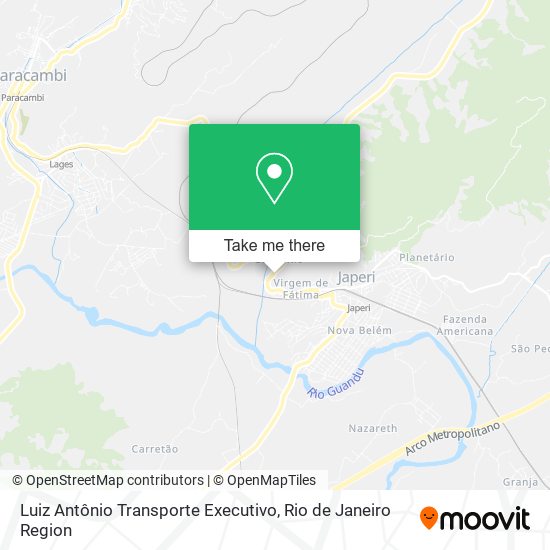Luiz Antônio Transporte Executivo map