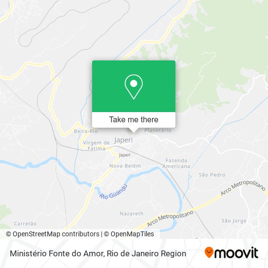 Ministério Fonte do Amor map